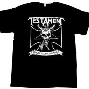 Testament Formation Of Damnation T-Shirt Thrash Metal Band Graphic Fan Gift Tee